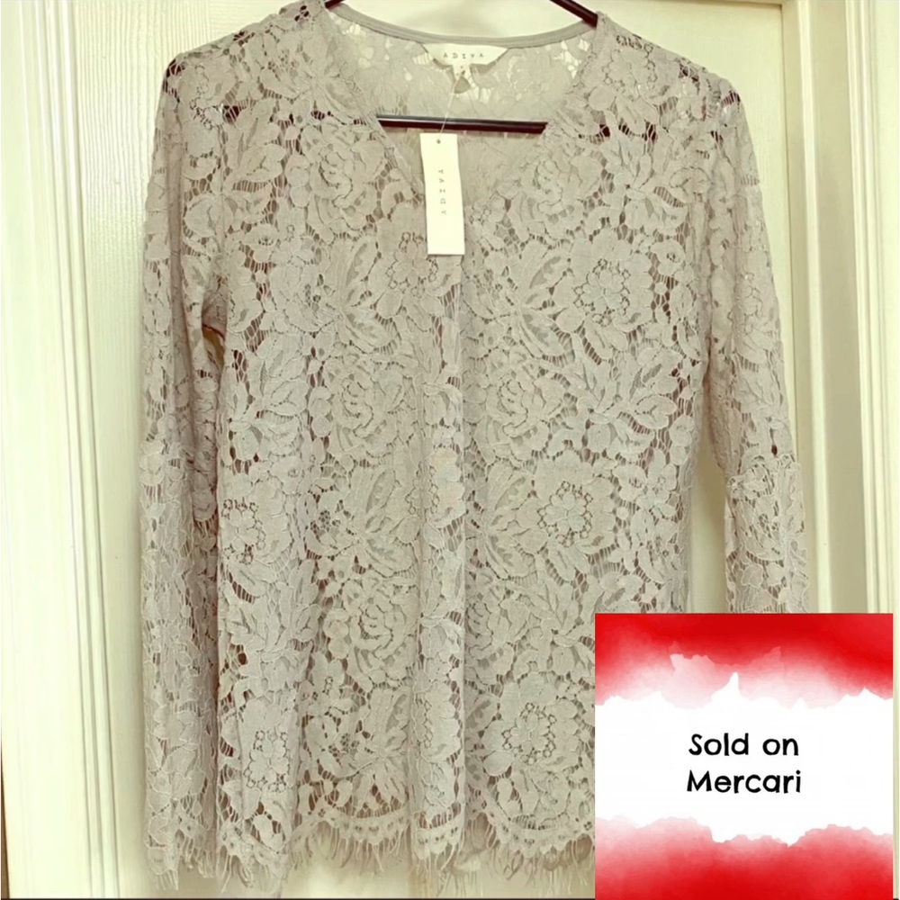 Adiva Long Sleeve Blouse / Tank (NWT)